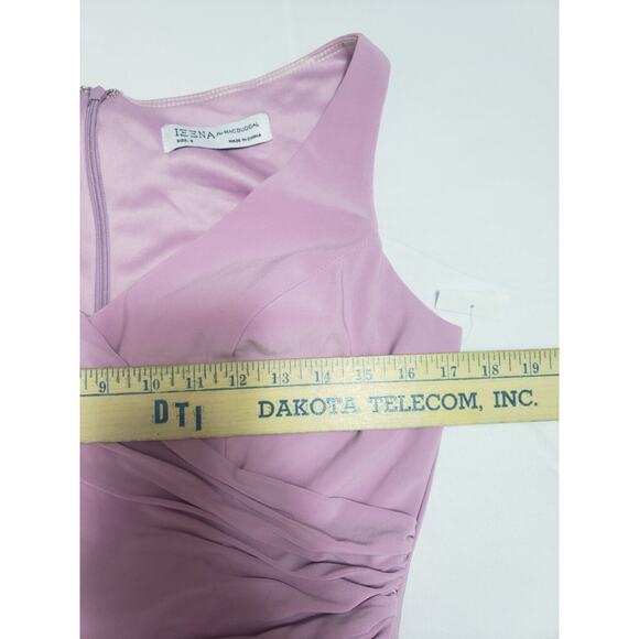 Ieena for MacDuggal Women's Ruched Zip Sleeveless Bodycon Dress size 8 Event - Picture 9 of 14
